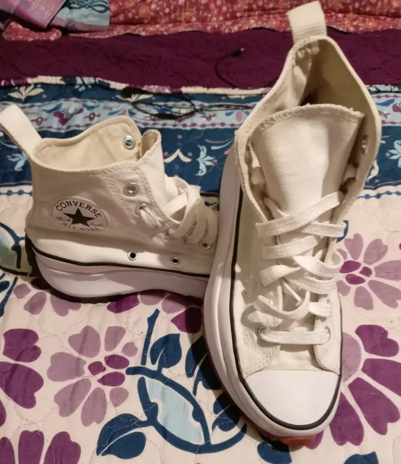 Zapatillas Converse All Star blancas de lona - 2