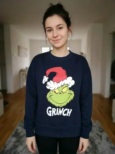 Polerón original Grinch Navidad Azul Talla S/M - miniatura 1