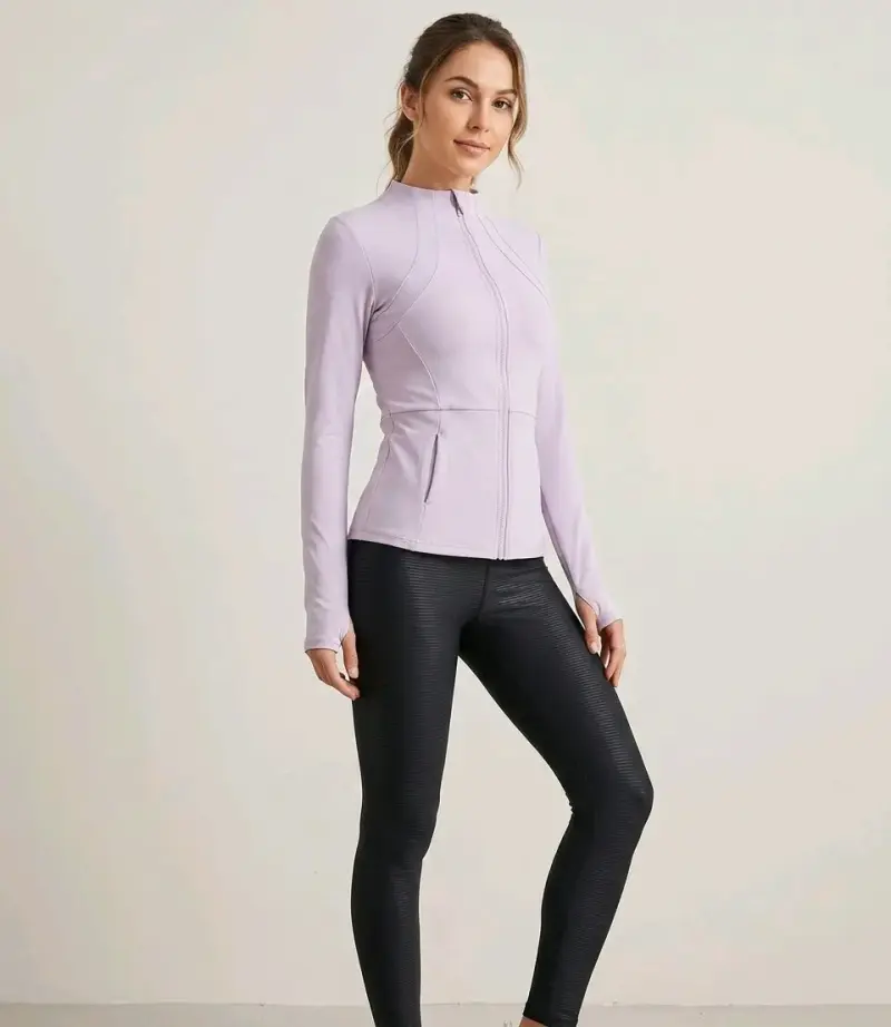 Conjunto deportivo mujer color rosa y negro - 1