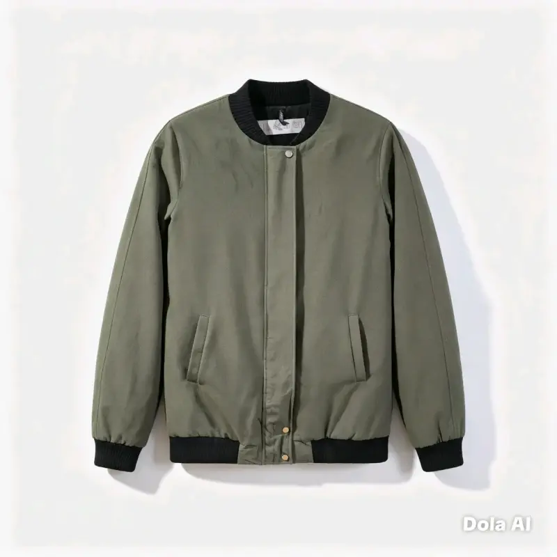 Chaqueta bomber verde oliva unisex - 2