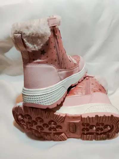 Botas de invierno para niña color rosa con estrellas - miniatura 3