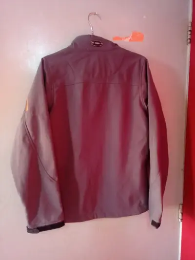 Chaqueta Kompressor impermeable gris con detalles naranjas - miniatura 2