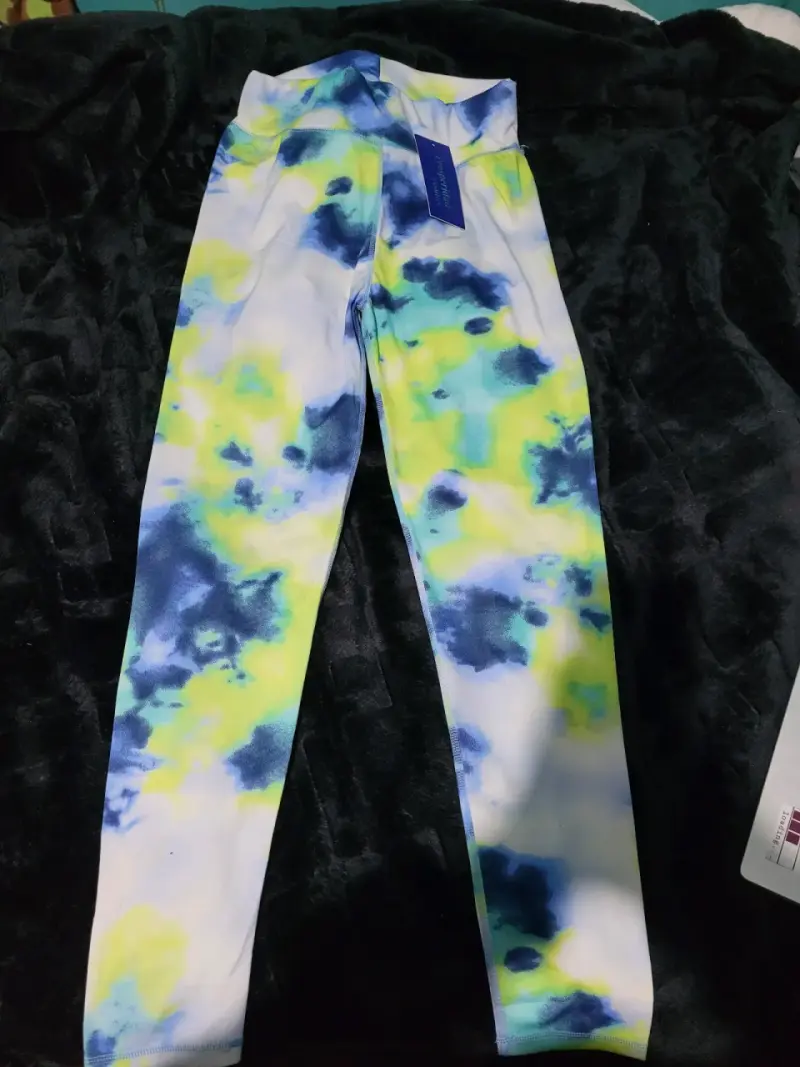 Leggings deportivos con estampado tie-dye