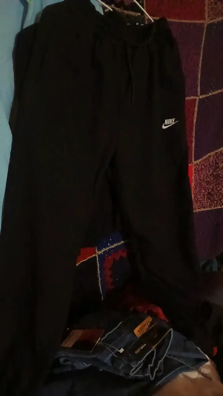 Pantalones cargo de mezclilla azul para mujer - 2