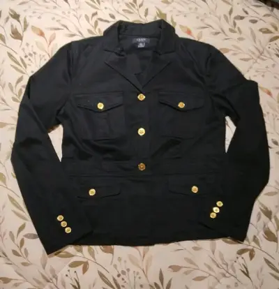 Chaqueta Azul Marino  con botones dorados Chaps - miniatura 1