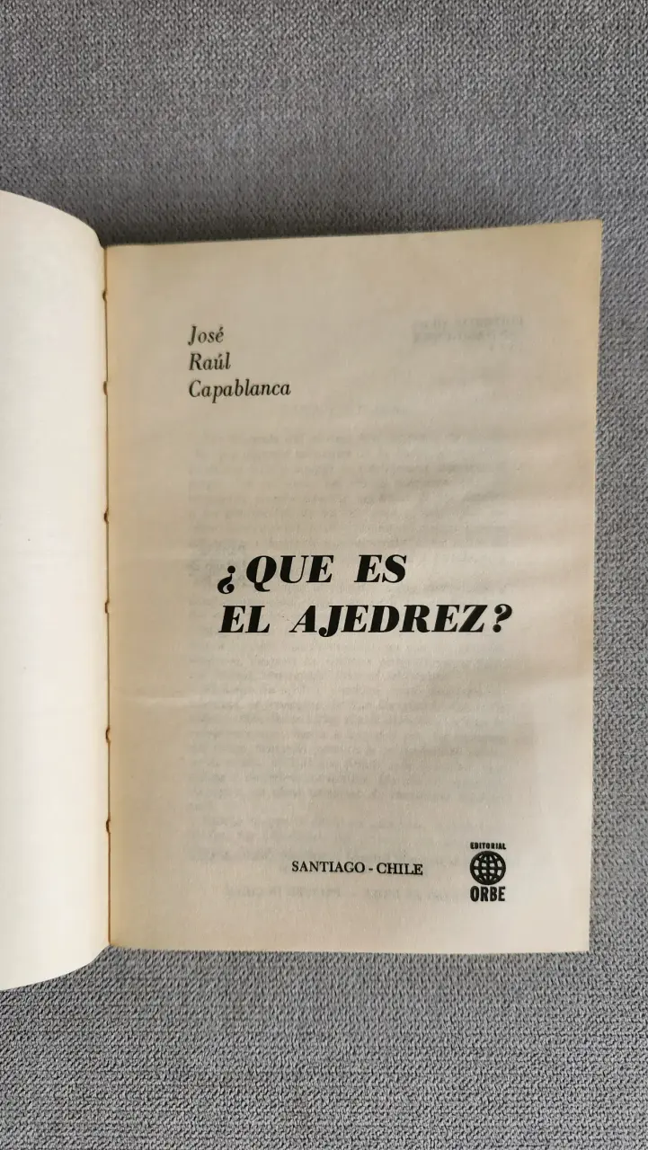 Libro '¿Qué es el Ajedrez?' de José Raúl Capablanca - 2