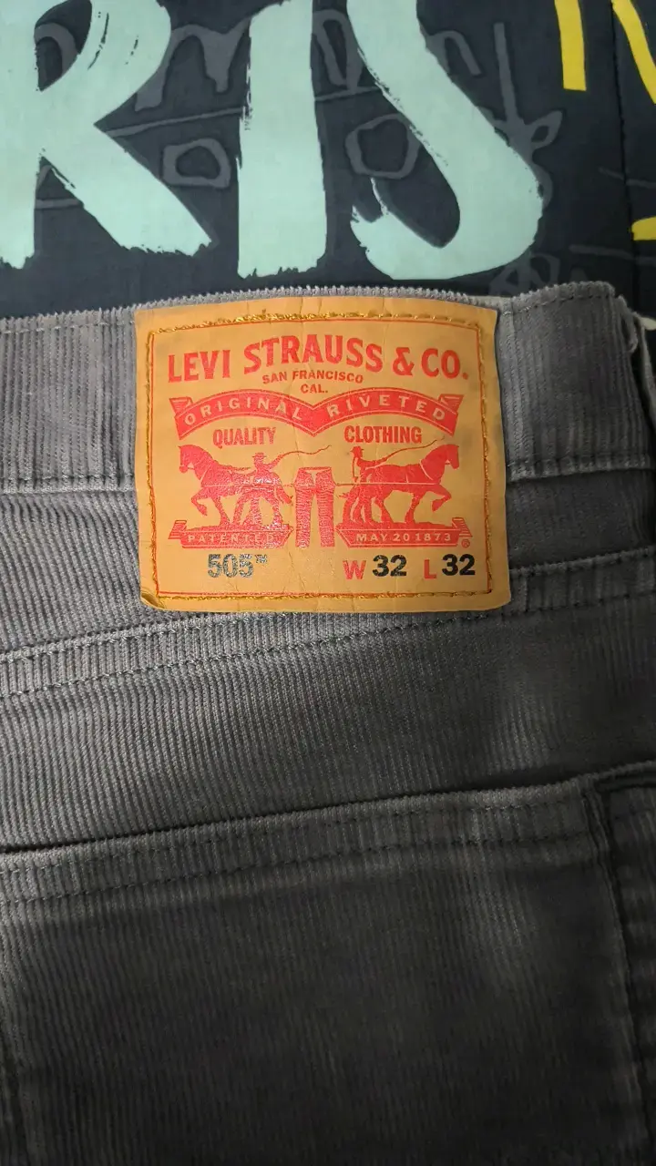 Pantalones Levi's 506 Gris Talla 32 - 2