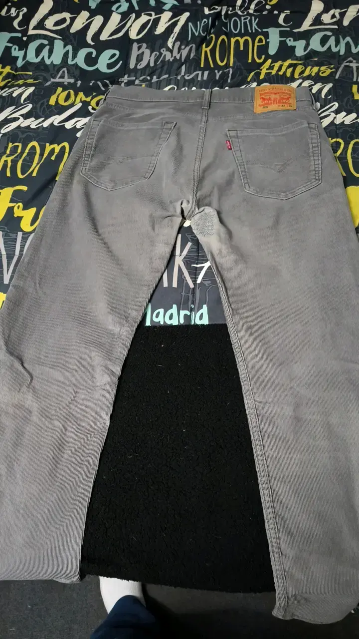Pantalones Levi's 506 Gris Talla 32 - 3
