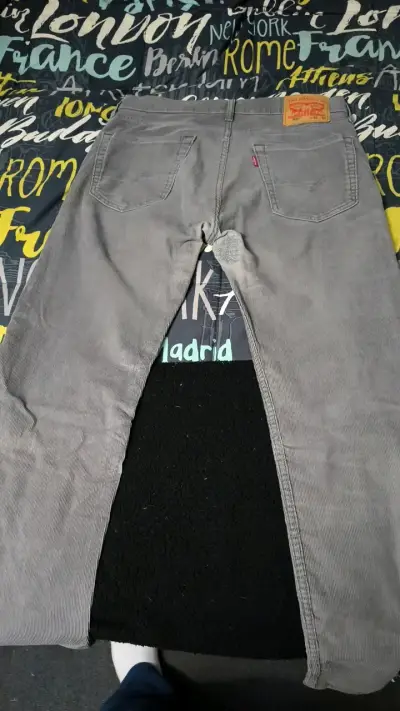 Pantalones Levi's 506 Gris Talla 32 - miniatura 3