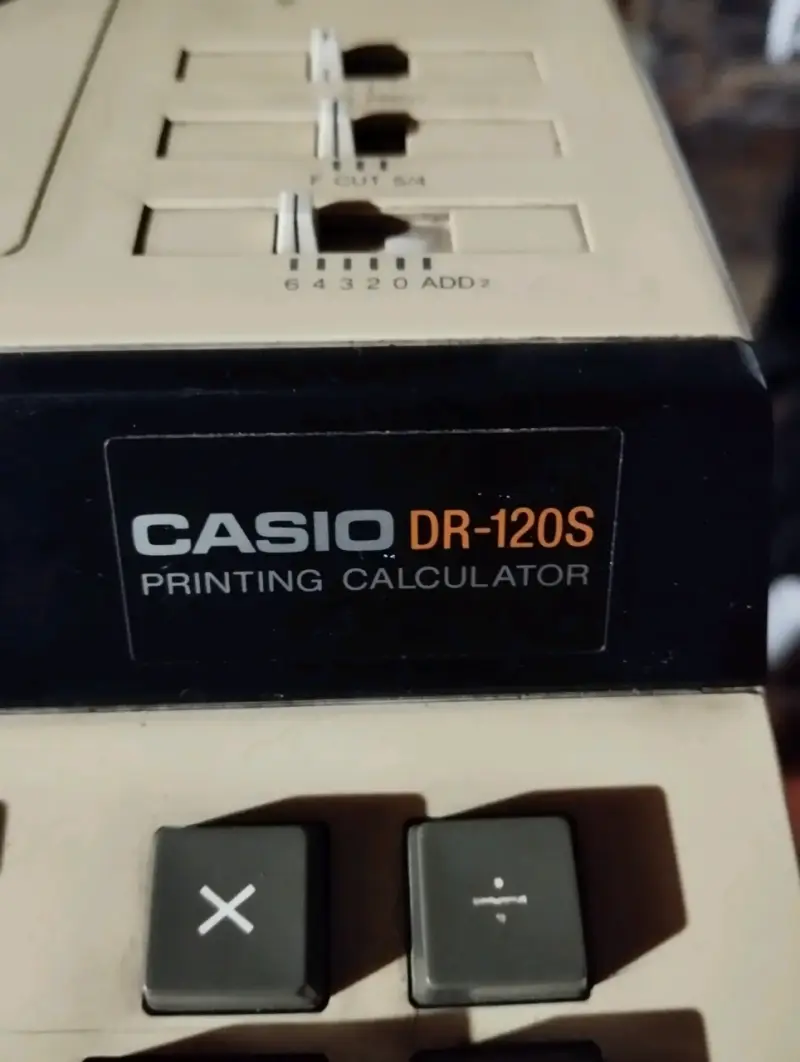 Calculadora Impresora Casio DR-120S en Buen Estado - 2