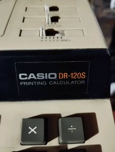 Calculadora Impresora Casio DR-120S en Buen Estado - miniatura 2