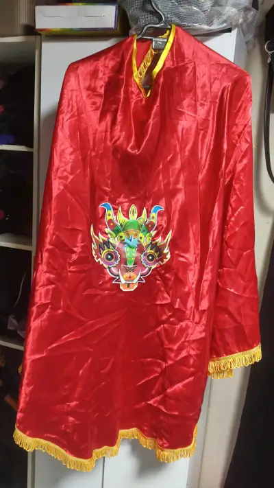 Disfraz de Diablada Carnaval Rojo y Blanco - miniatura 1