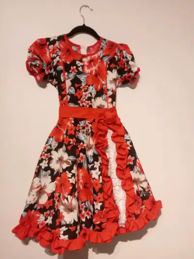 Vestido huasa con falso talla 8/12 - miniatura 1