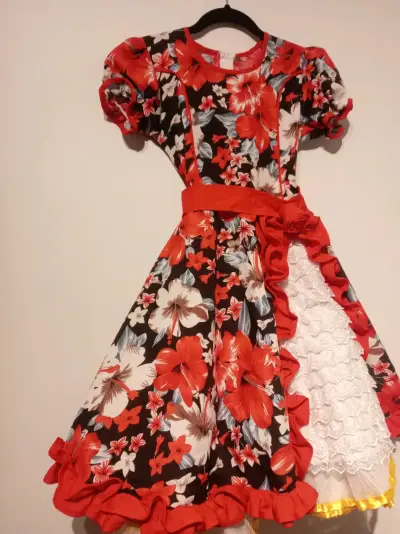 Vestido huasa con falso talla 8/12 - miniatura 2