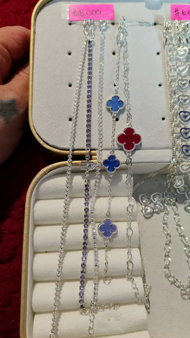 Collares y Pulseras de Plata con Dijes Variados - 5