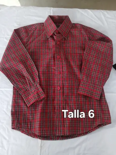Conjunto de ropa infantil en rojo y negro talla 2 y 4 - miniatura 6