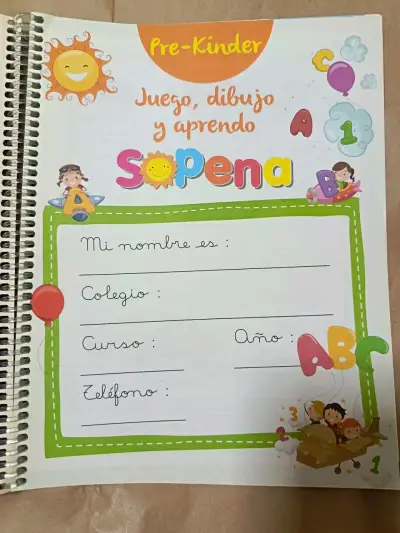 Cuaderno de preescritura Pre-Kinder Sopena - miniatura 2
