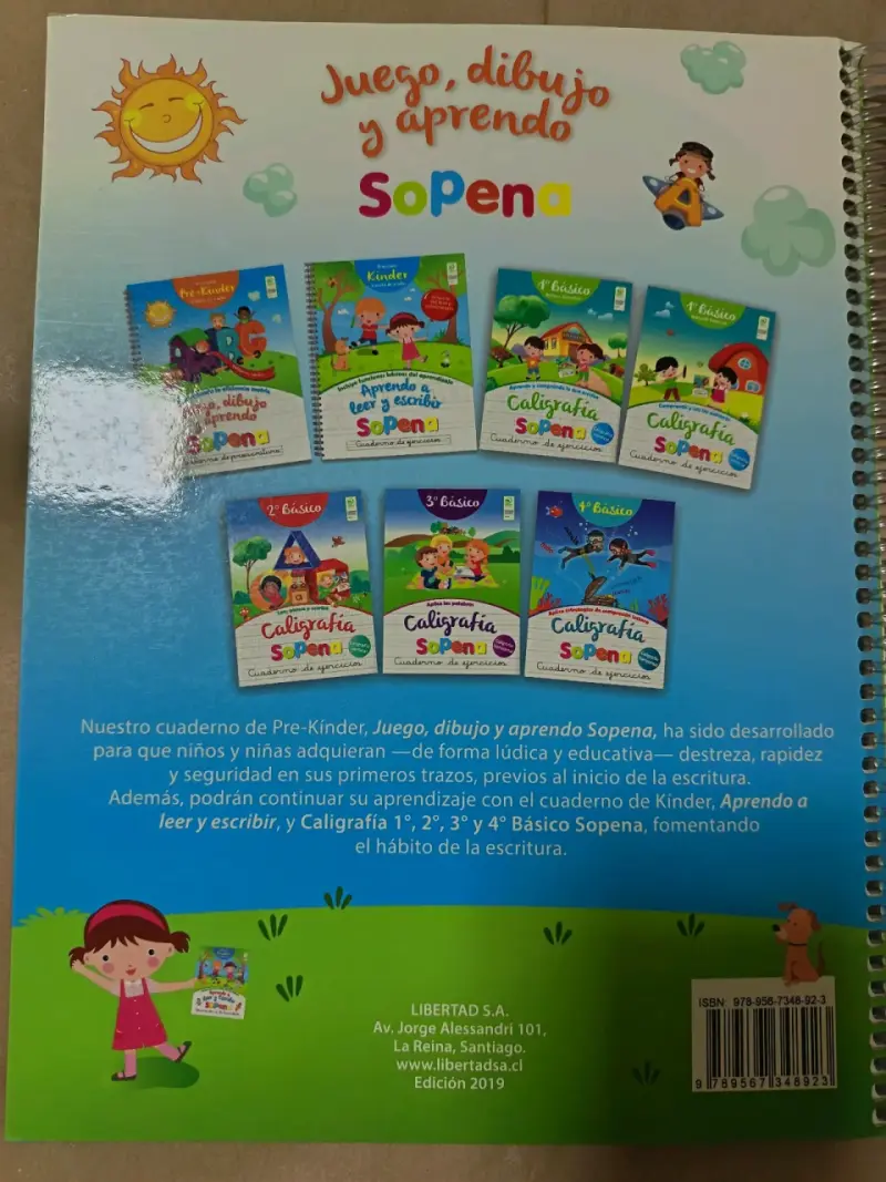Cuaderno de preescritura Pre-Kinder Sopena - 4