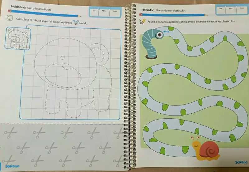 Cuaderno de preescritura Pre-Kinder Sopena - 6