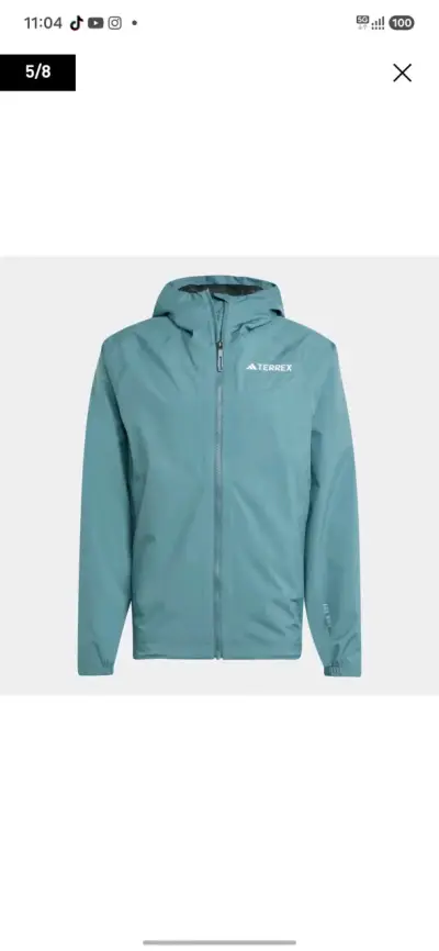 Chaqueta Impermeable Verde Terrex para Hombre - miniatura 1