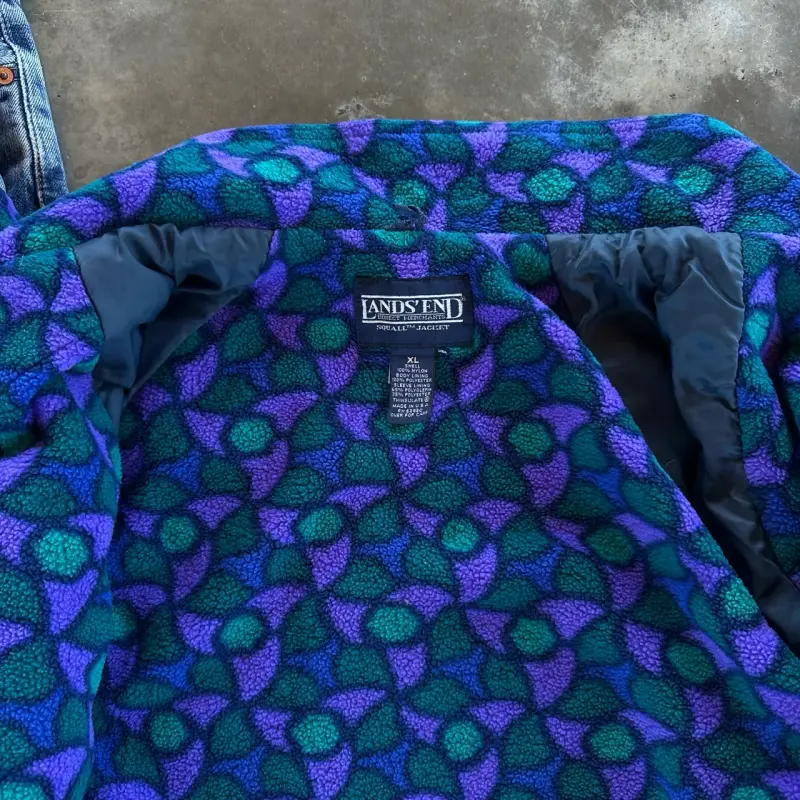 Chaqueta Morada con Forro Estampado Lands' End - 6