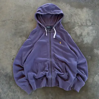Polerón con capucha morado Polo Ralph Lauren - miniatura 1
