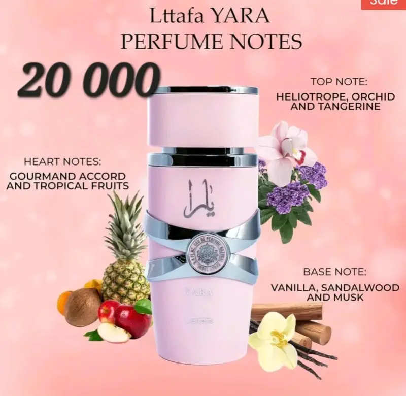Perfume Lttafa Yara con Notas Florales y Frutales