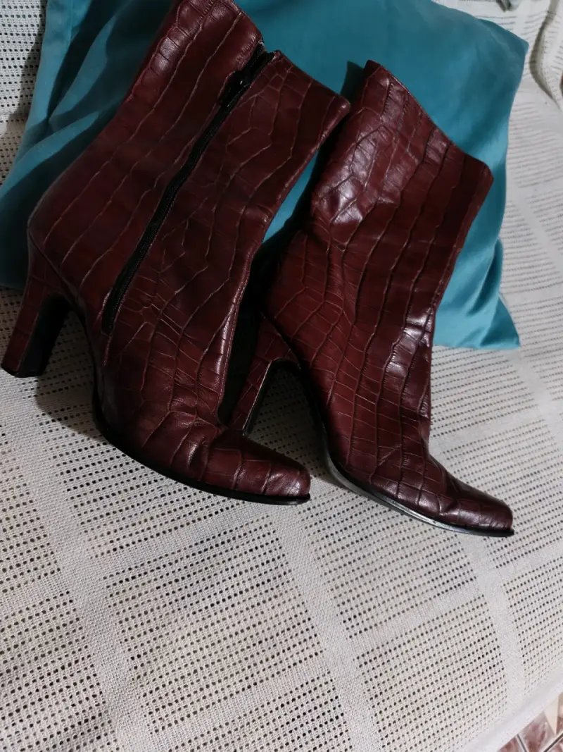 Zapatos de tacón alto azul oscuro elegantes - 5