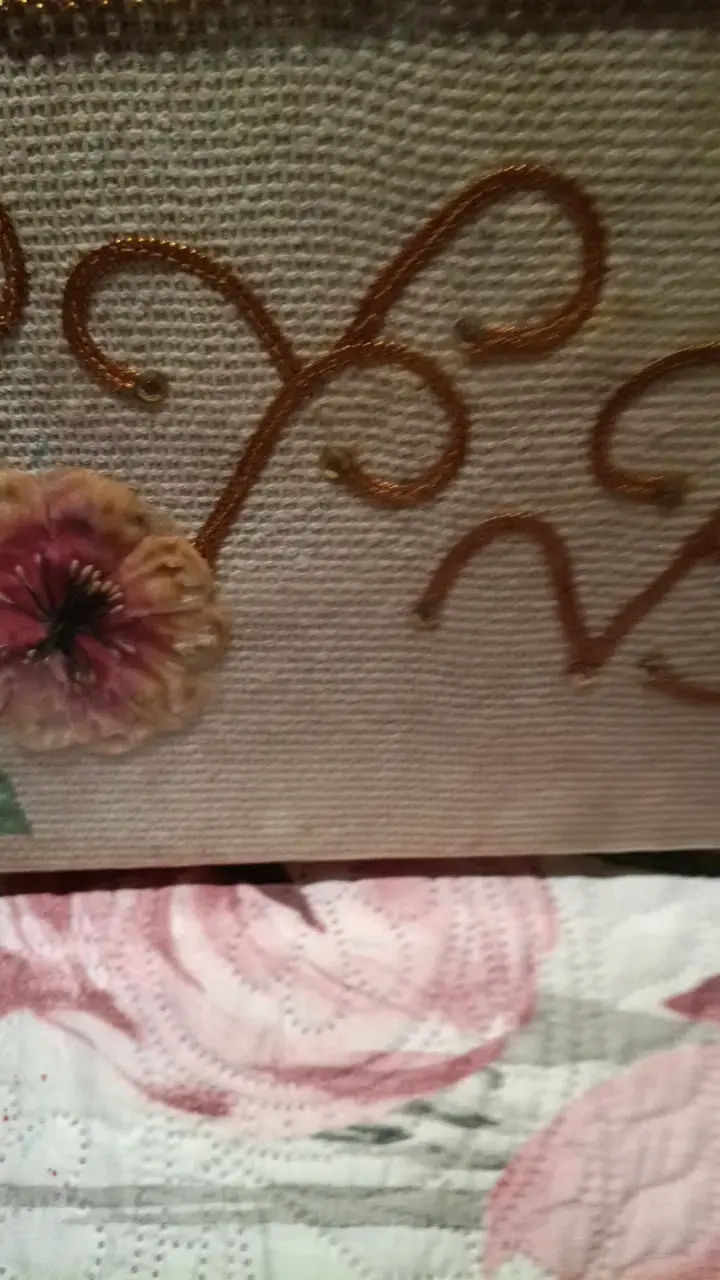 Cartera de Mano Bordada con Flores - 4