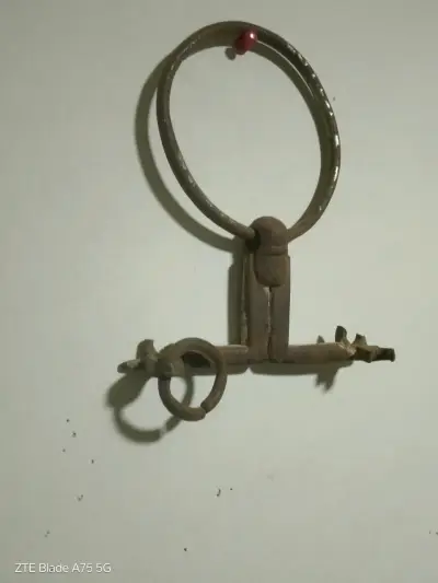 Freno de caballo  hierro forjado hecho a mano 1880 - miniatura 2