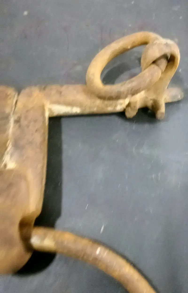 Freno de caballo hierro forjado hecho a mano 1880 - 3