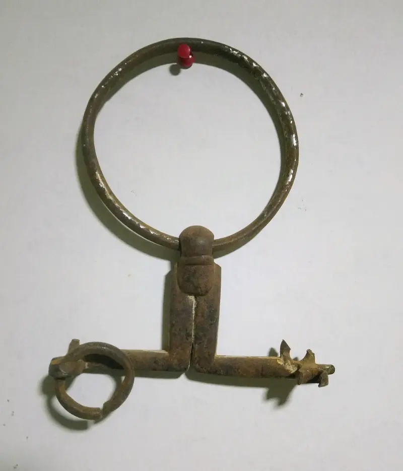 Freno de caballo hierro forjado hecho a mano 1880 - 5