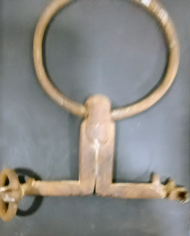 Freno de caballo hierro forjado hecho a mano 1880 - 6