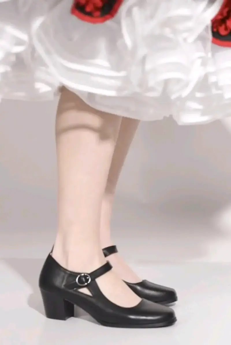 Zapatos 39 de cueca con tacón medio - 3