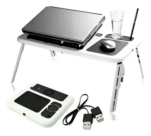 Mesa Plegable para Laptop con Ventilador y USB - 1