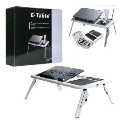Mesa Plegable para Laptop con Ventilador y USB - miniatura 2