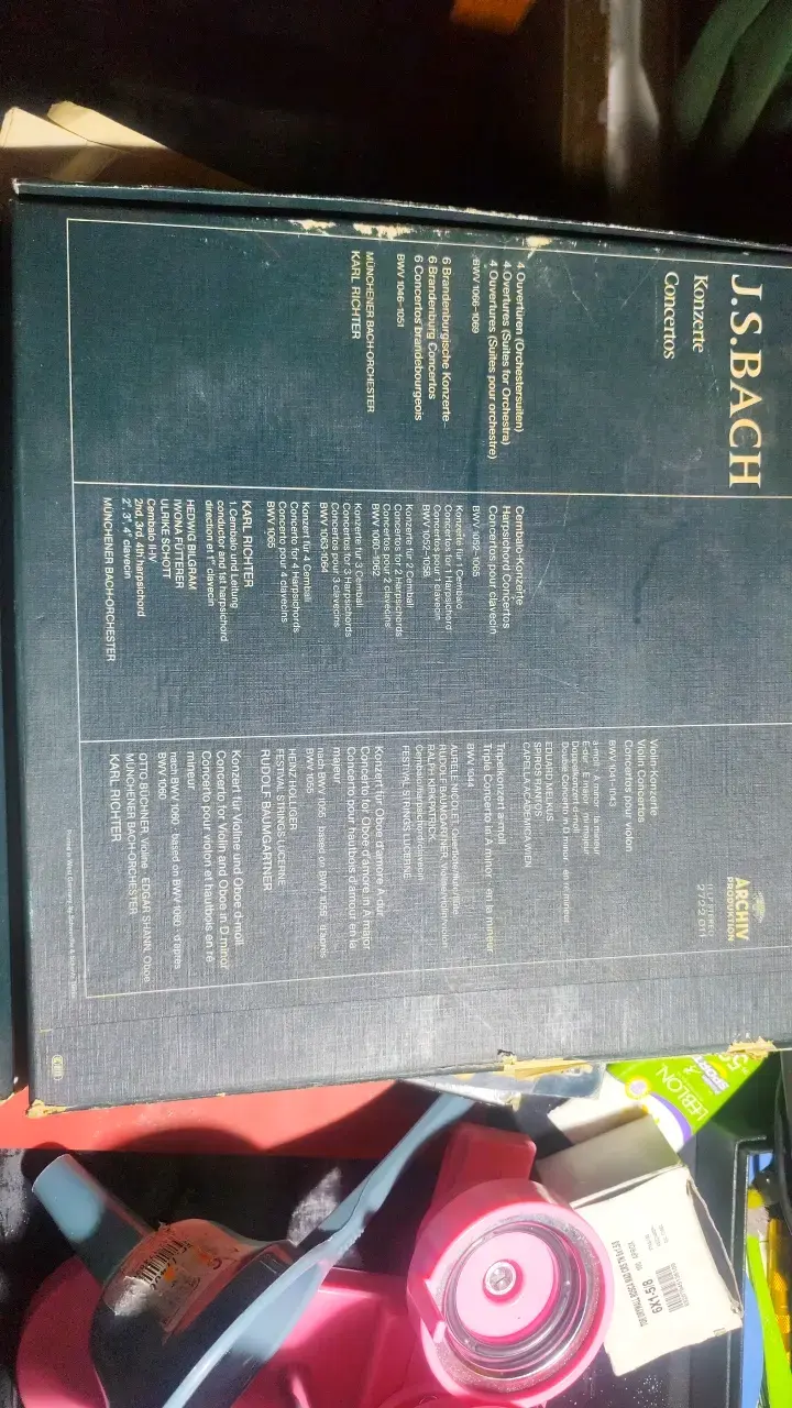 Vinilo J.S. Bach Konzerte Archiv Production (1979) - 3