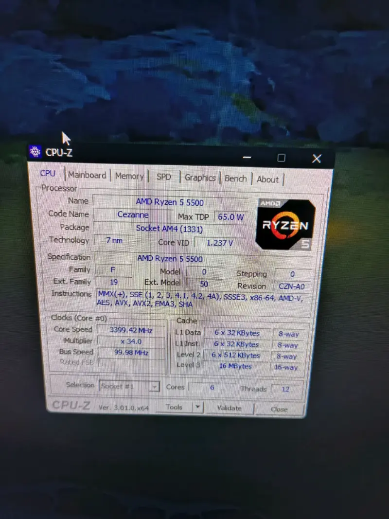 PC Gamer Ryzen 5 5500, RTX 3060 TI, 16GB RAM - 4