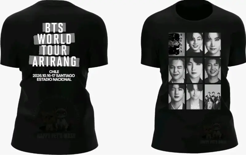 Polera Negra BTS World Tour Arirang - 4