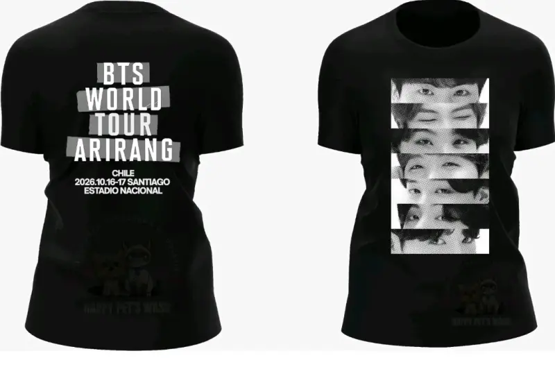 Polera Negra BTS World Tour Arirang - 5
