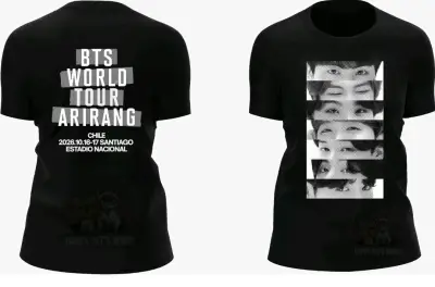 Polera Negra BTS World Tour Arirang - miniatura 5