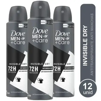Pack de 12 Desodorantes Dove Men+Care Invisible Dry - miniatura 5