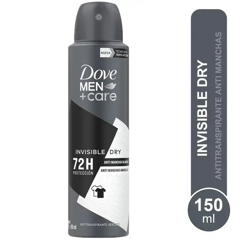 Pack de 12 Desodorantes Dove Men+Care Invisible Dry - 6