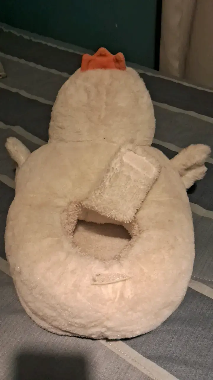 Calienta pies  de peluche en forma de pato - 2