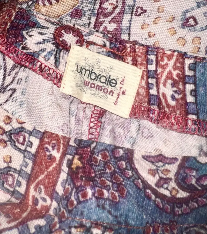 Vestido largo Umbrale  con estampado étnico - 5