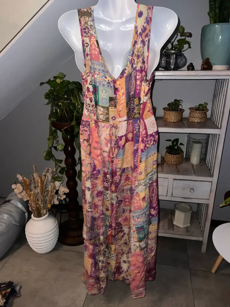 Vestido largo Umbrale estampado multicolor - 2