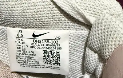 Zapatillas deportivas Nike blancas y rosadas - miniatura 4