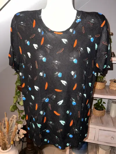 Polera estampada de mujer Zara Knit - miniatura 1