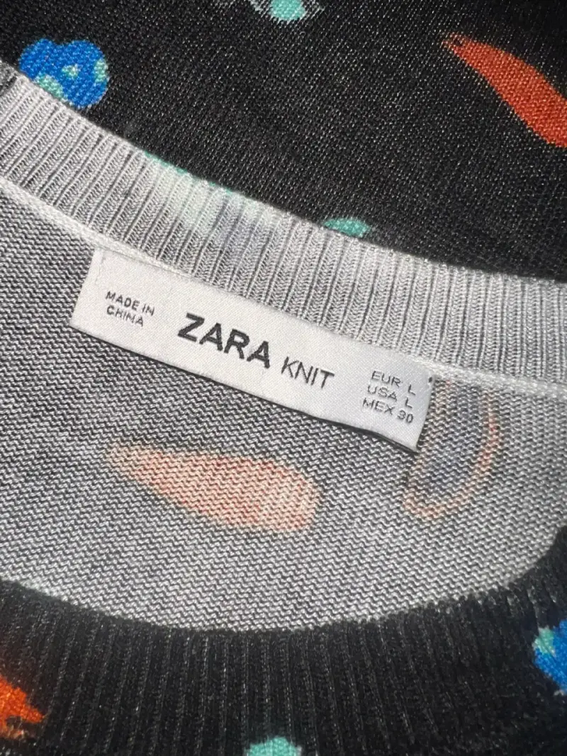 Polera estampada de mujer Zara Knit - 3