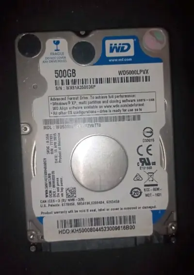 Disco duro interno WD 500GB (Salud Riesgo) - miniatura 1